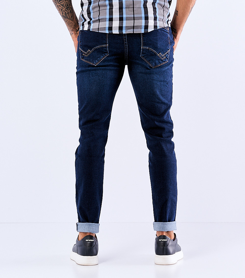 Iron Leandro Jean Para Hombre Con Proceso Alto Y Desgaste Unser 829554 AZ