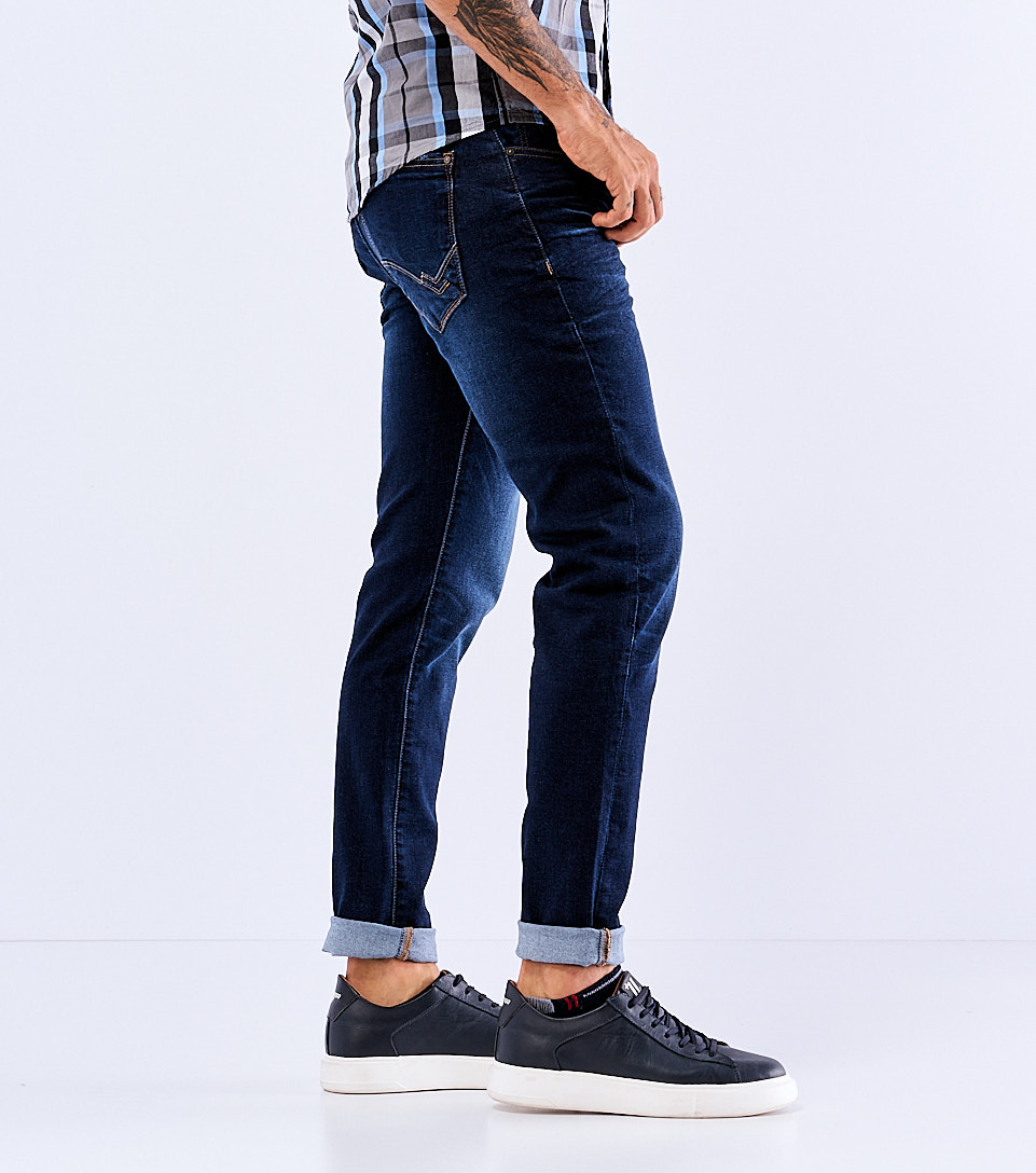 Iron Leandro Jean Para Hombre Con Proceso Alto Y Desgaste Unser 829554 AZ