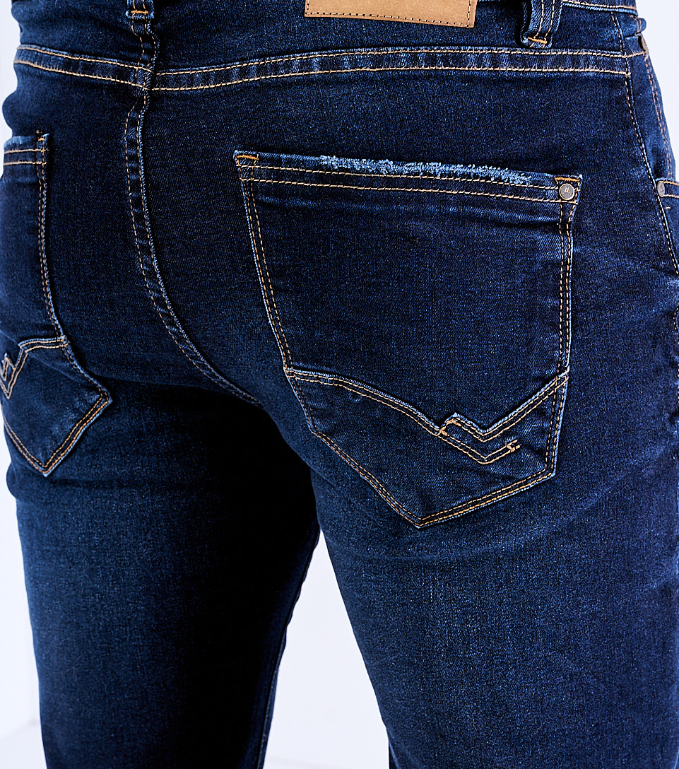 Iron Leandro Jean Para Hombre Con Proceso Alto Y Desgaste Unser 829554 AZ