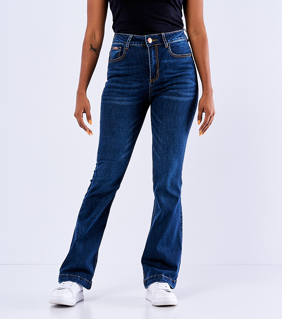Jean Para Dama Molderia Star Bota Ancha Unser 830459 AZ