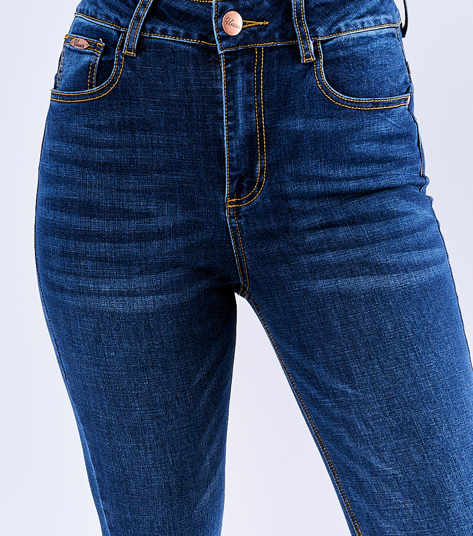 Jean Para Dama Molderia Star Bota Ancha Unser 830459 AZ