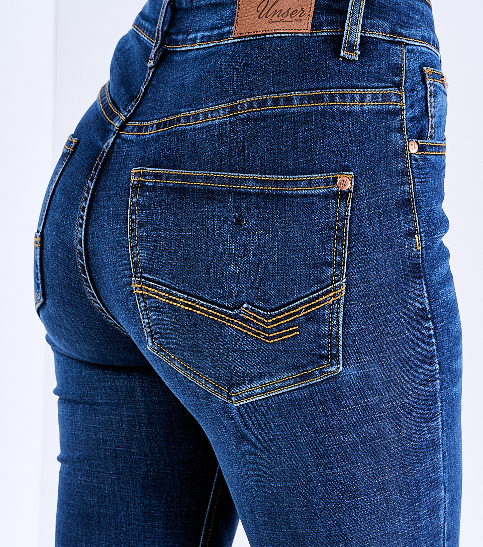 Jean Para Dama Molderia Star Bota Ancha Unser 830459 AZ