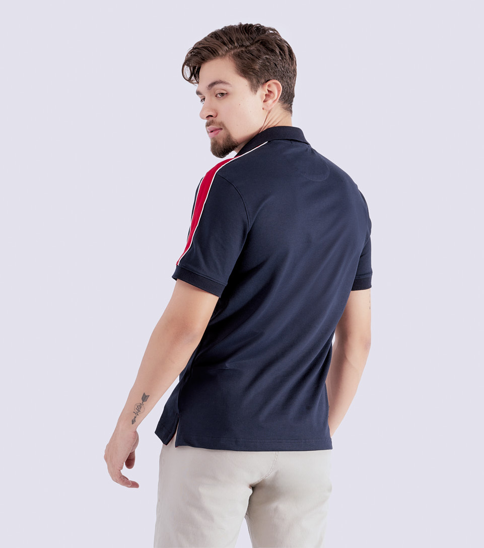 Polo Para Hombre Slim Combinado Con Estampado Unser 832863 AZ
