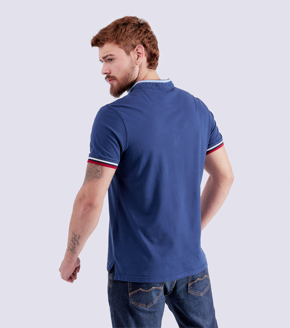 Polo Para Hombre Slim Con Bordado Unser 821677 AY