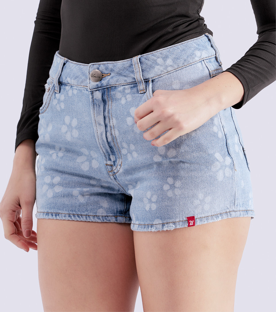 Short Para Mujer En Indigo Con Rotos Y Laser Unser 830932 AZ