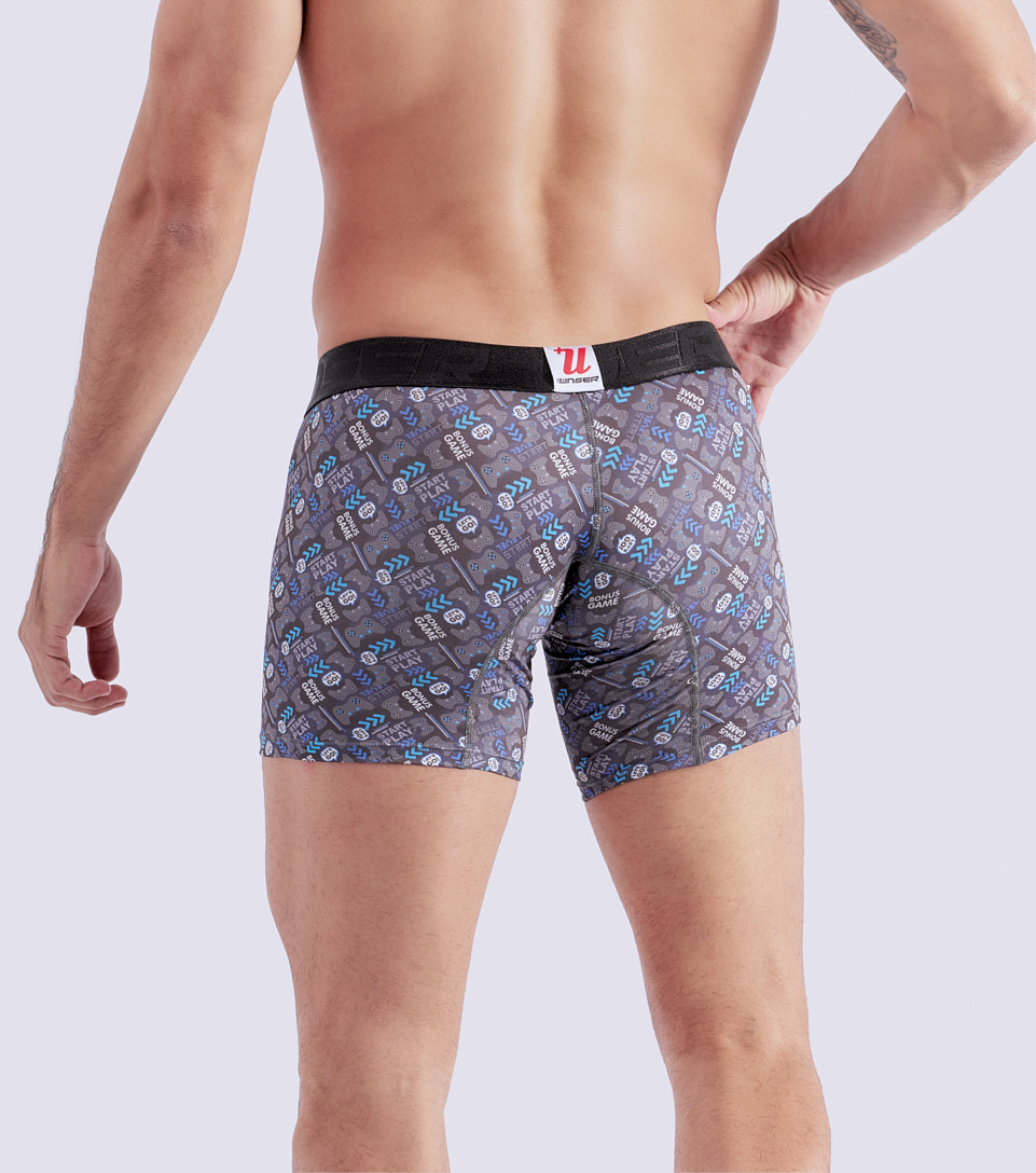 Boxer Para Hombre Bipack Combinado Con Elastico Marcado Texto Unser 831792 CU