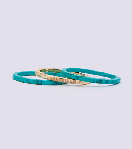 Set Pulseras Con Ranuritas En AceroderekAT