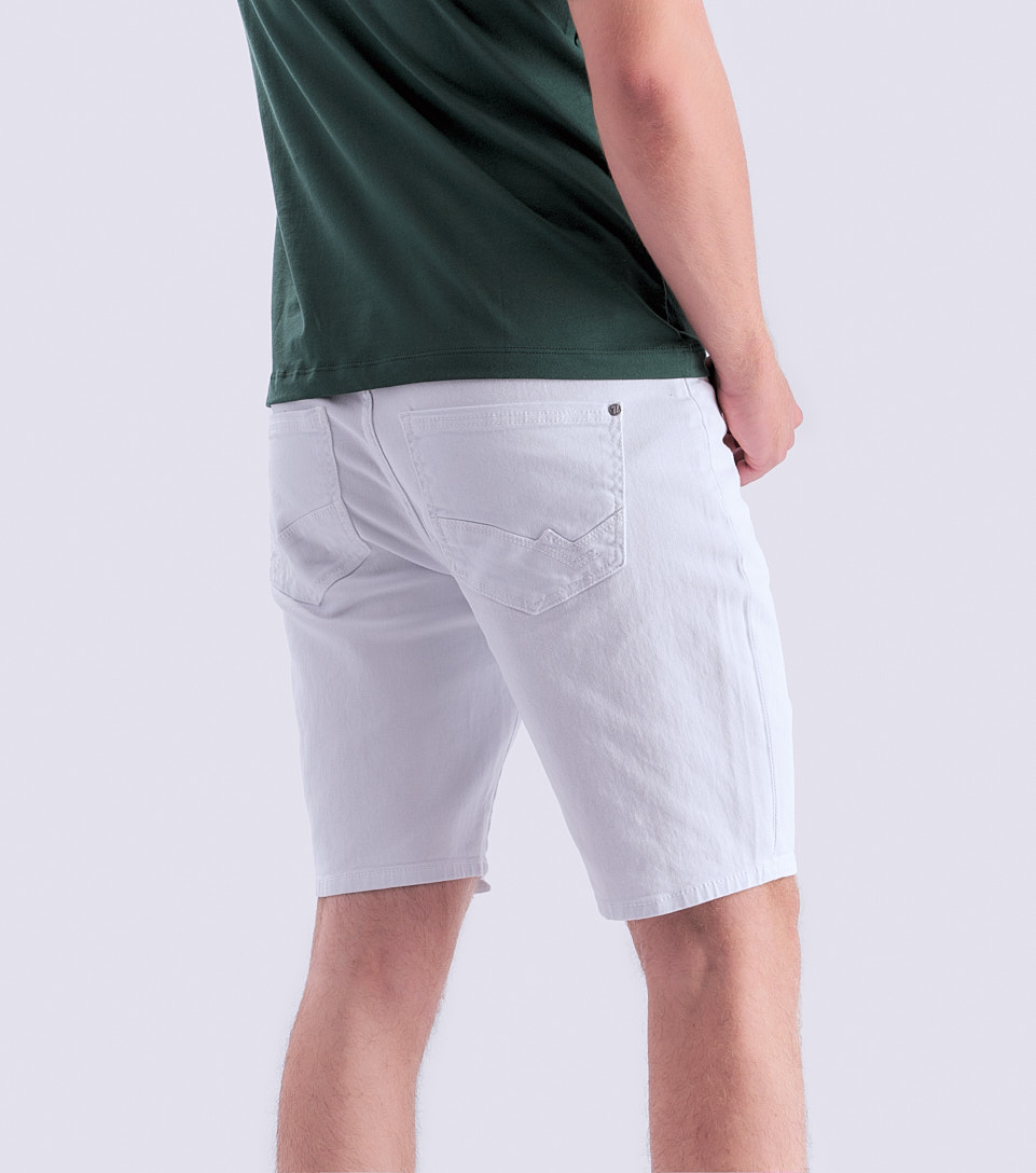 Bermuda Para Hombre En Drill Unicolor Cinco Bolsillos Unser 830805 BL