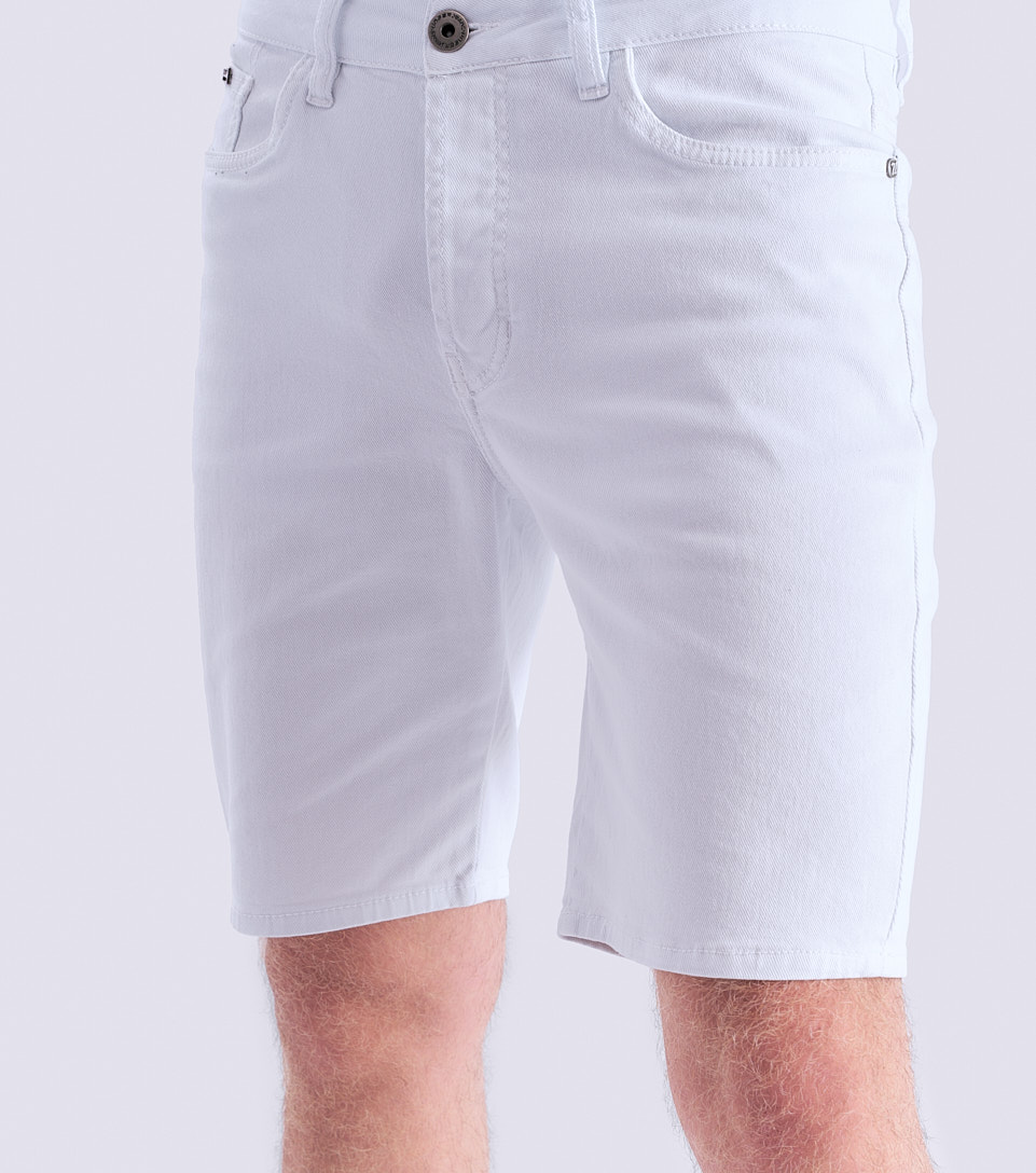 Bermuda Para Hombre En Drill Unicolor Cinco Bolsillos Unser 830805 BL