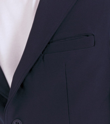 Blazer Para Hombre Unicolor Con Bolsillos UnserAZ