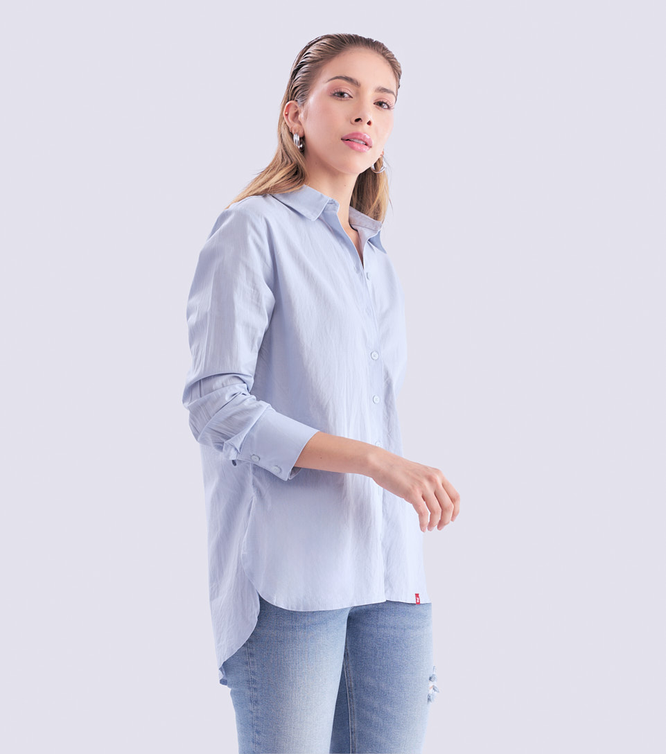 Blusa Para Mujer Camisera Oversize Manga Larga Unser 832777 AC