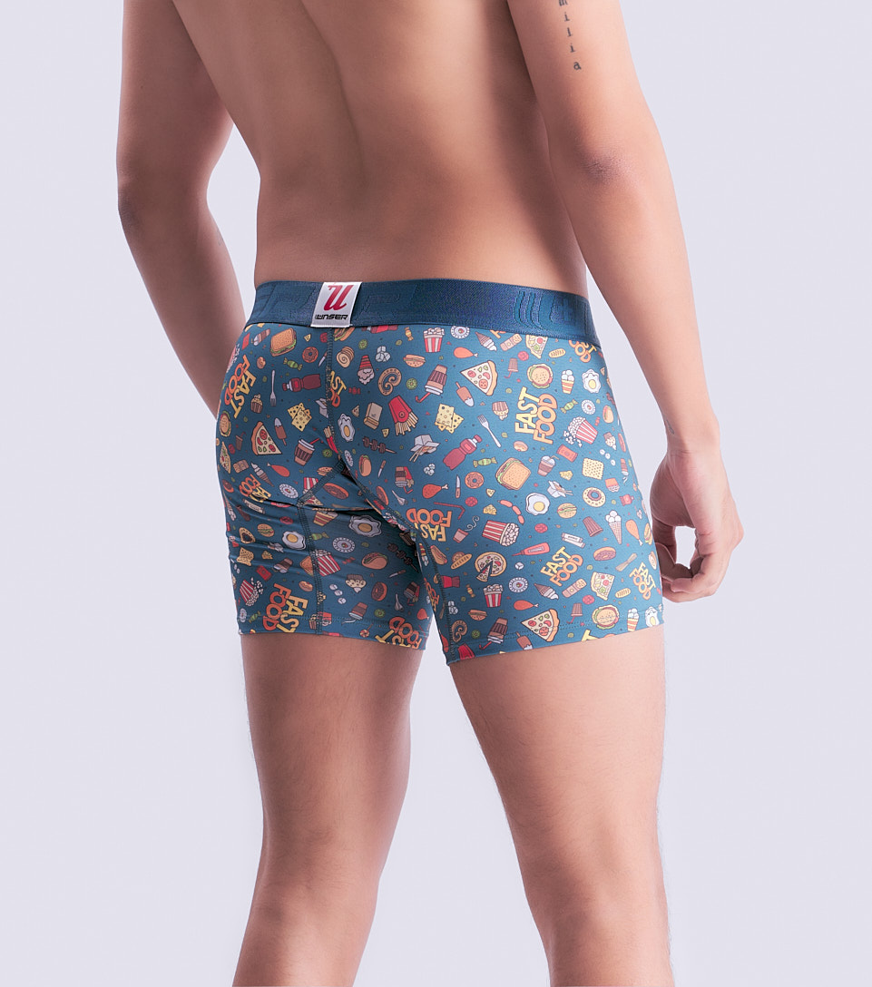 Boxer Para Hombre Bipack Combinado Con Elastico Marcado Texto Unser 830946 AZ