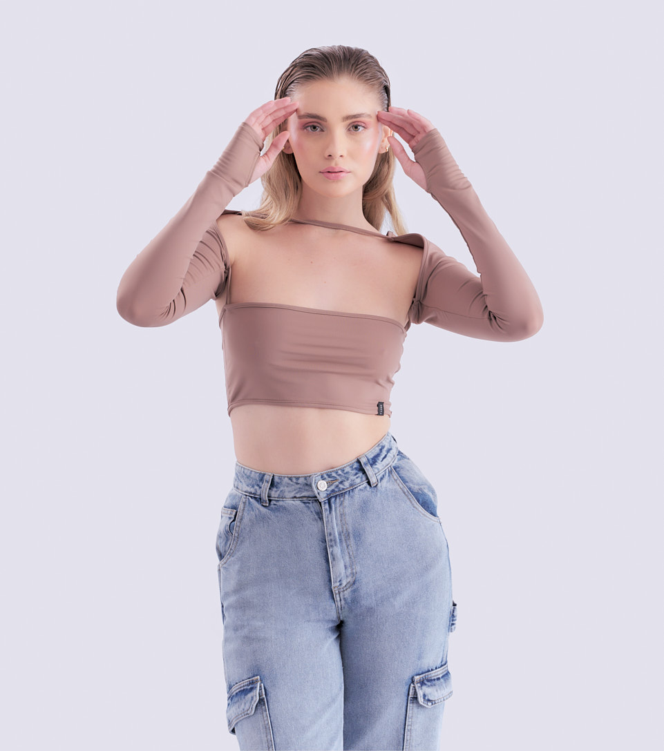 Brooklyn Top Con Mangas Unicolor TyperCF