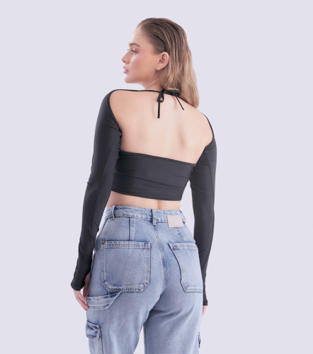 Brooklyn Top Con Mangas Unicolor TyperNG