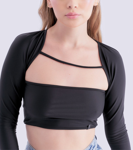 Brooklyn Top Con Mangas Unicolor TyperNG