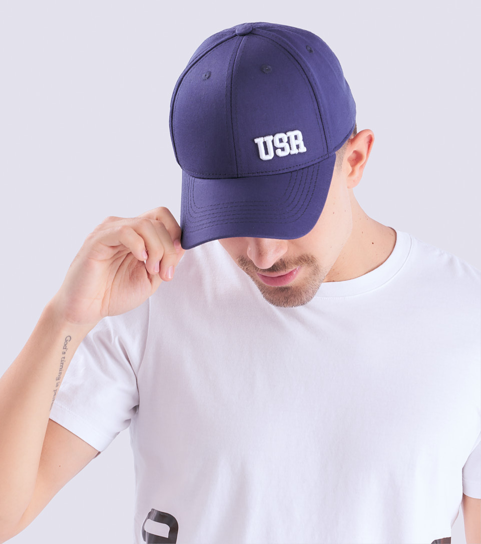 Gorra Para Hombre Unicolor Con Bordado En Parte Frontal Unser 831784 AZ