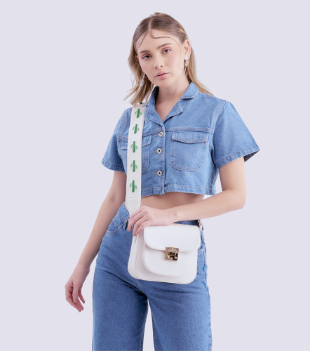 Lia Correa Auxiliar Con Bordado Cactus CloverAR