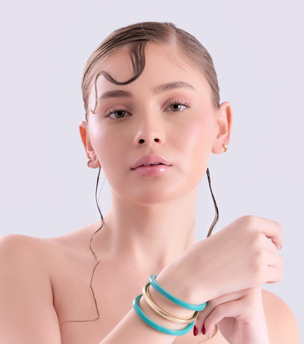 Set Pulseras Con Ranuritas En AceroderekAT