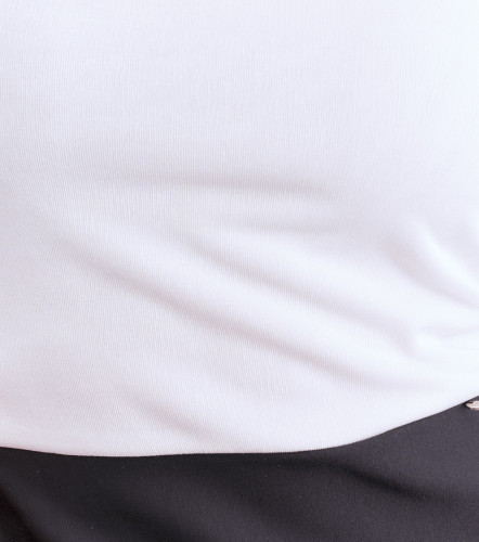 Vestido Corto Combinado Manga Con Pliegues Para Mujer DerekAR