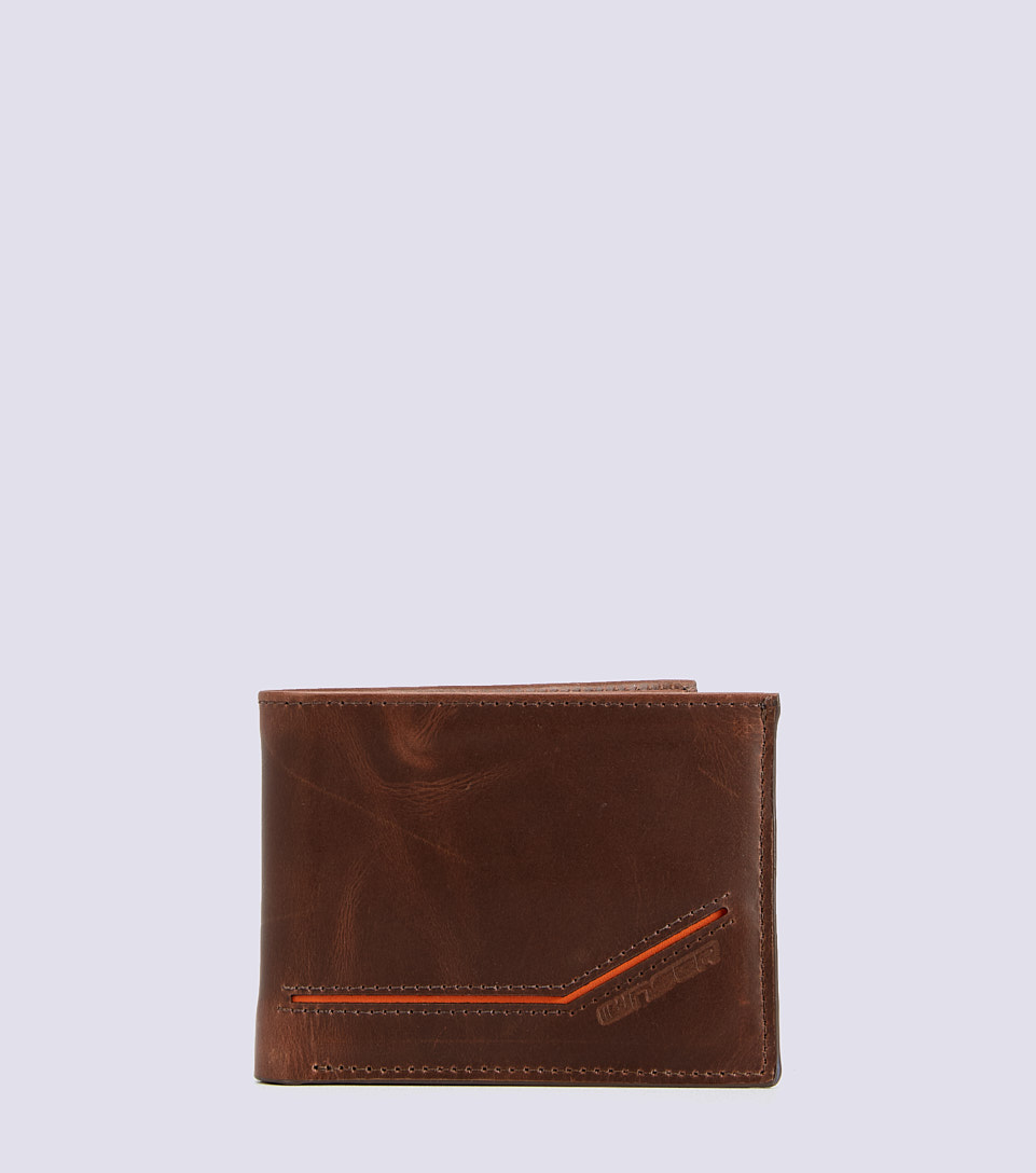 Billetera Para Hombre Unicolor Con Repujado Texto Unser 831765 CF