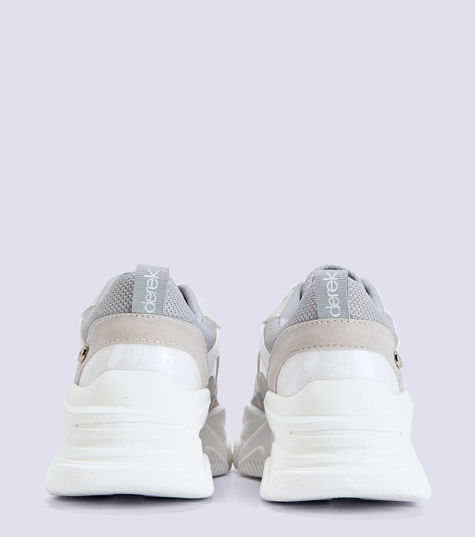 Tenis Para Mujer Con Cordones Y Forro En Contraste Harper Derek 832489 GR