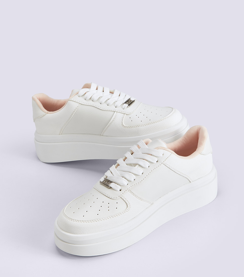 Tenis Para Mujer Con Cordones Y Forro En Contraste Kayla Derek 833234 BL