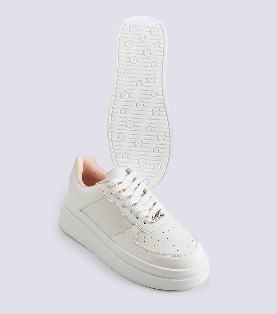 Tenis Para Mujer Con Cordones Y Forro En Contraste Kayla Derek 833234 BL