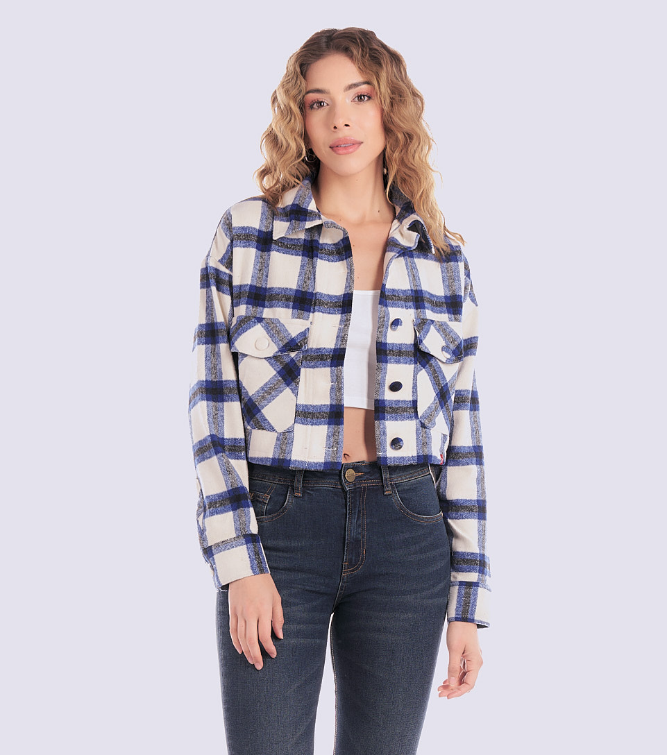 Blusa Para Mujer Corta Oversize Manga Larga Unser 831427 AZ