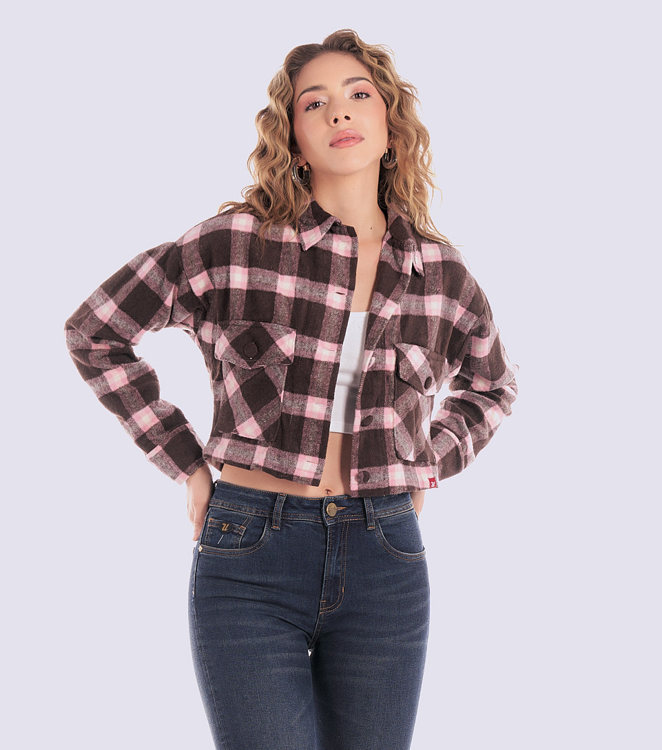 Blusa Para Mujer Corta Oversize Manga Larga Unser 831427 AZ