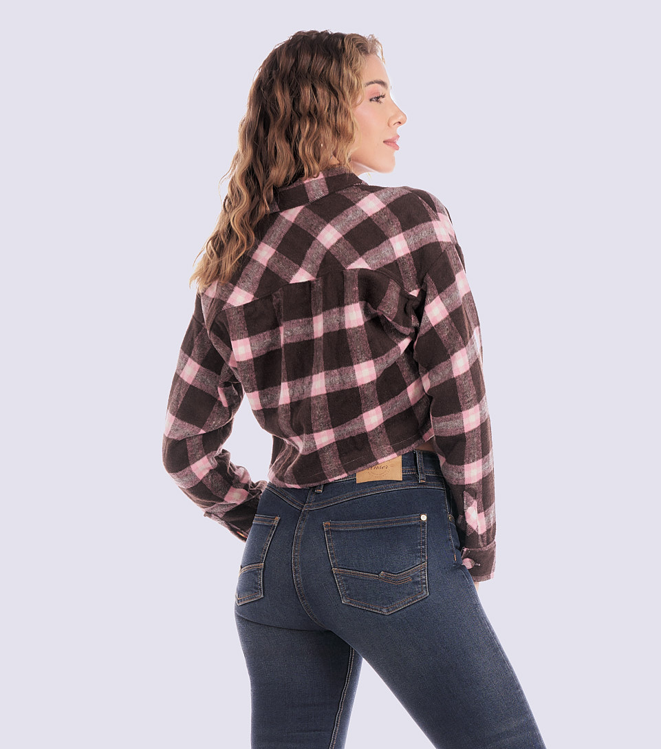 Blusa Para Mujer Corta Oversize Manga Larga Unser 831427 AZ