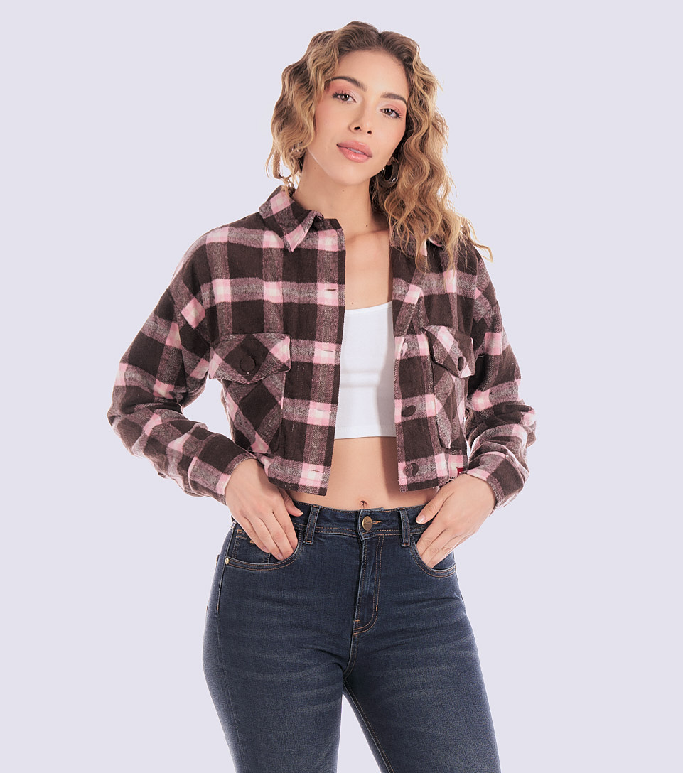 Blusa Para Mujer Corta Oversize Manga Larga Unser 831427 AZ