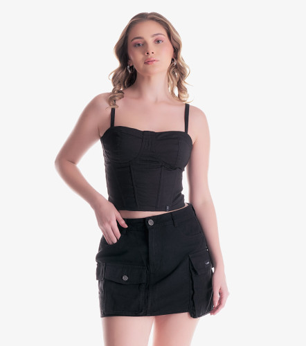 Kendall Corset Con Tiras Unicolor TyperNG