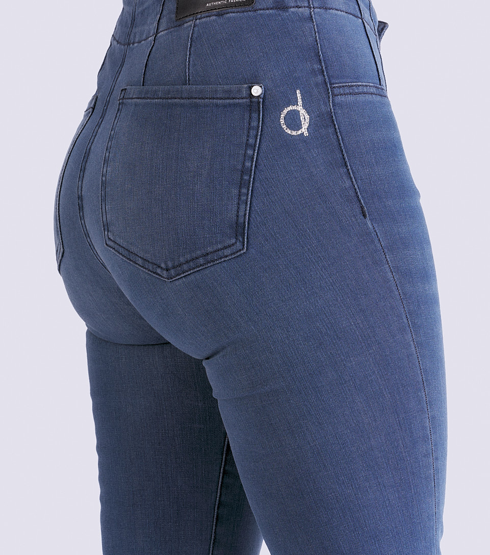 Jean Para Mujer Bota Flare Con Proceso Barcelona Fridaderek 831159 AZ