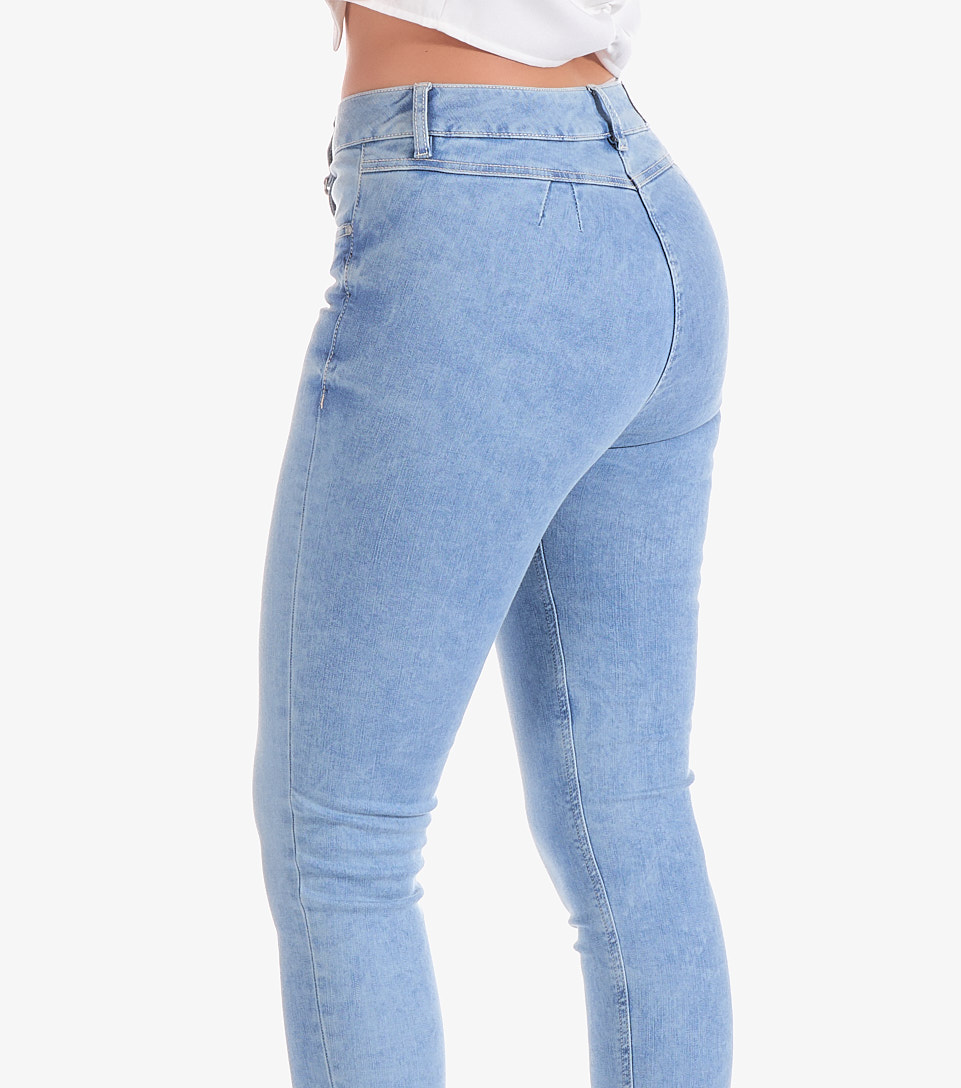 Jean Para Mujer Skinny Con Proceso Barcelona Valeria Derek 831164 AZ