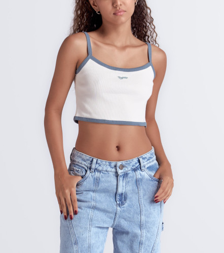 Nicki Blusa Con Sesgos En Contraste TyperAR