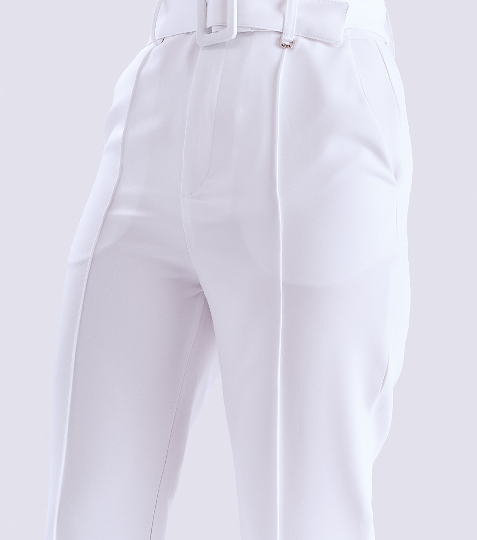 Pantalon Para Mujer Unicolor Con Cinturon Derek 833237 AR