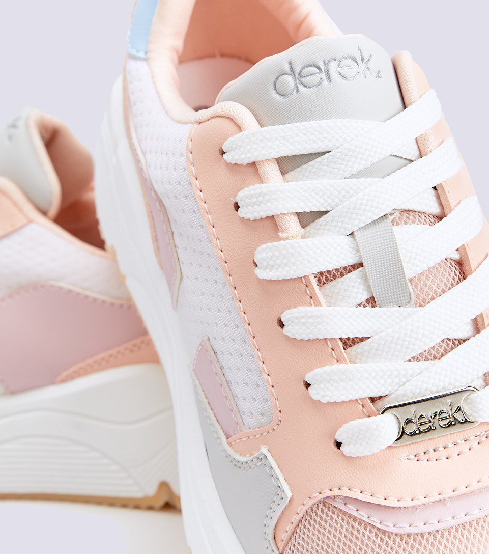 Tenis Para Mujer Multiples Tonos Claros Y Diferentes Texturas Derek 832488 NU