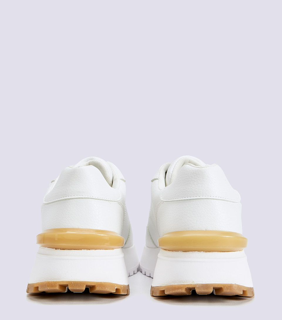Tenis Para Mujer Unicolor Suela Alta Derek 828168 BL