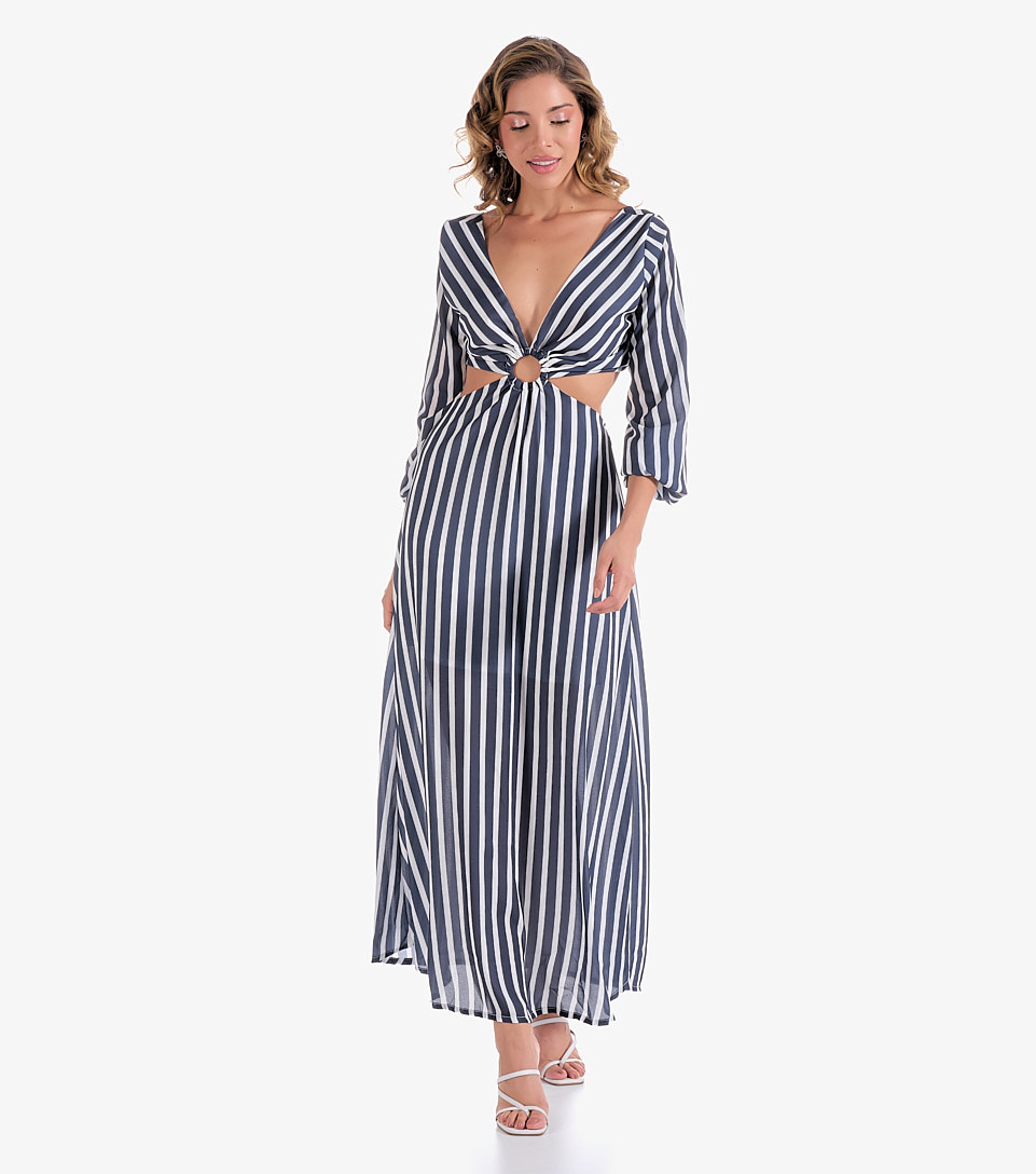 Vestido Para Mujer Largo A Rayas Anastacia Derek 830135 AZ