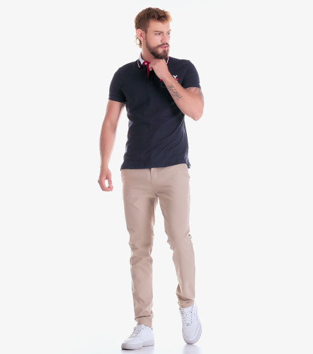 Real Polo Slim Fit Masculina GasAO