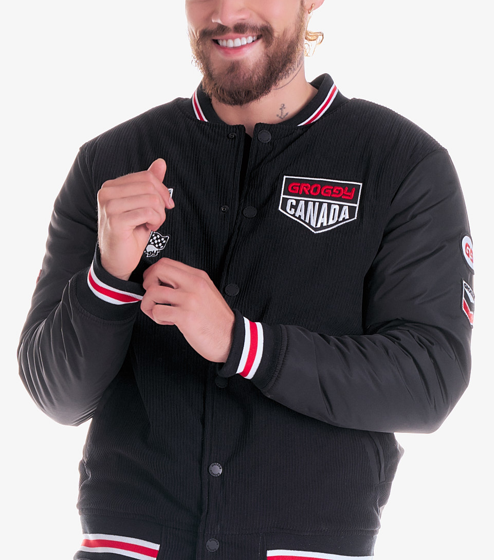 Cosmo Chaqueta Bomber Masculina Groggy 830404 NG