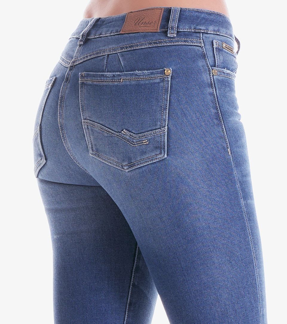 Jean Para Mujer Con Rotos Y Bota Desflecada Unser 830857 AZ