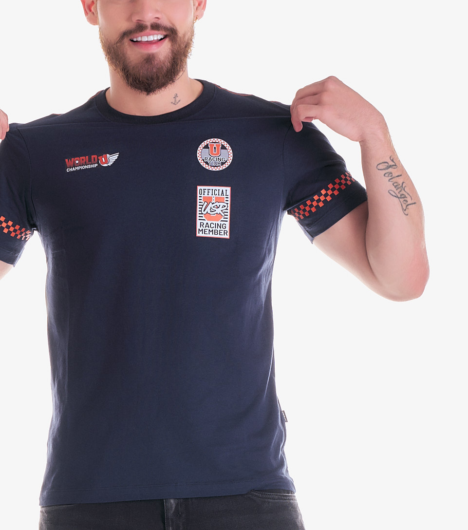 Stiven T Shirt Slim Con Estampado Unser 830956 AZ