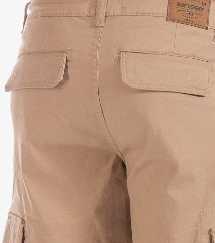 Bermuda Para Hombre Tipo Cargo Unicolor UnserKQ