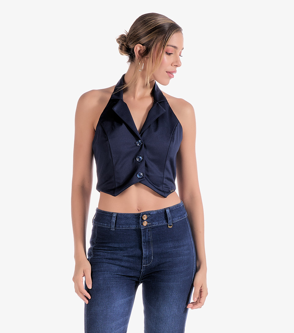 Chaleco Para Mujer Unicolor Susana Derek 833287 AZ