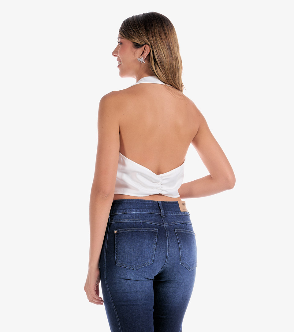 Chaleco Para Mujer Cuello Halter Unicolor Derek 833355 AR