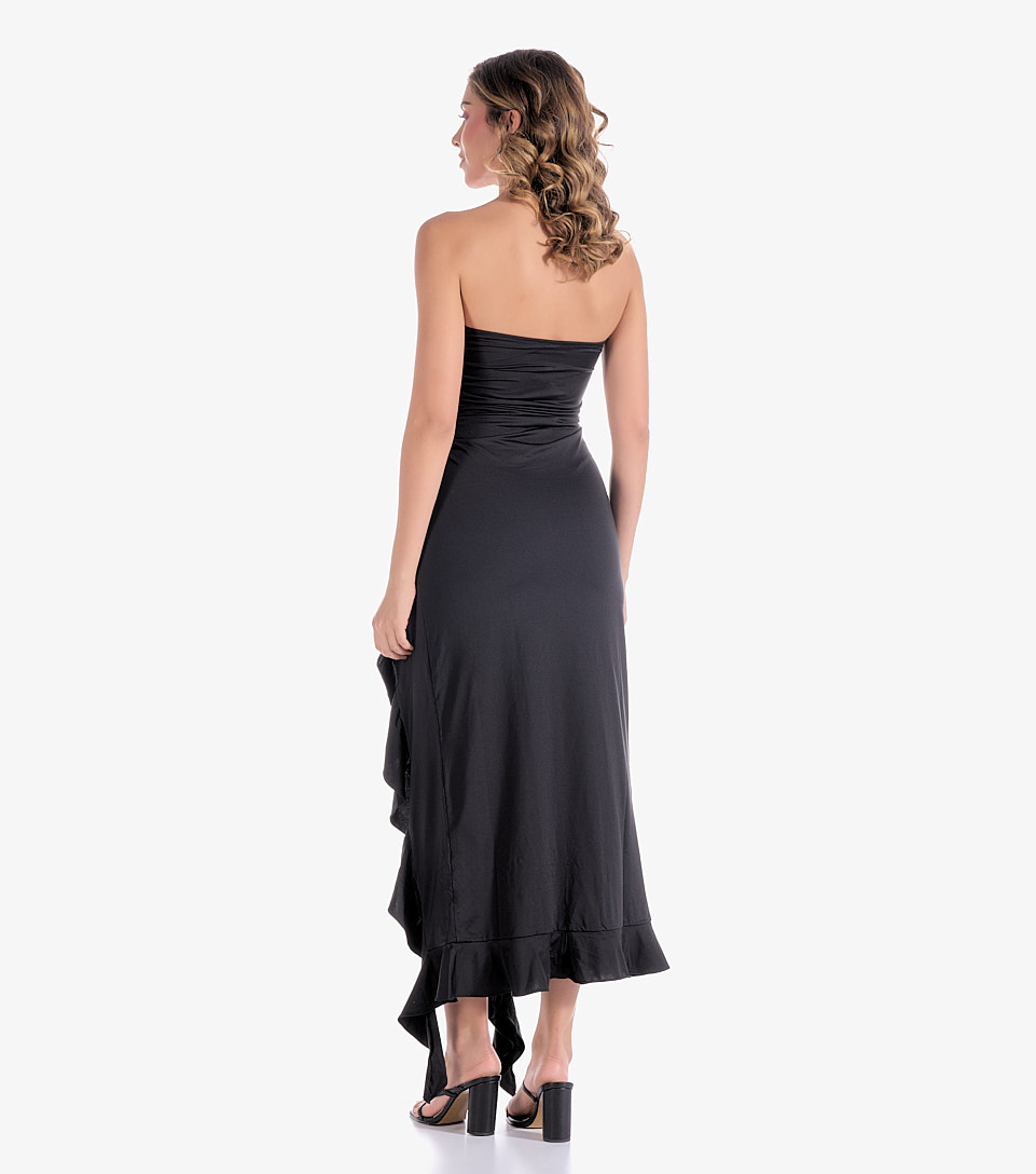 Danna Vestido Largo Con Gola Derek Lovely 833084 NG