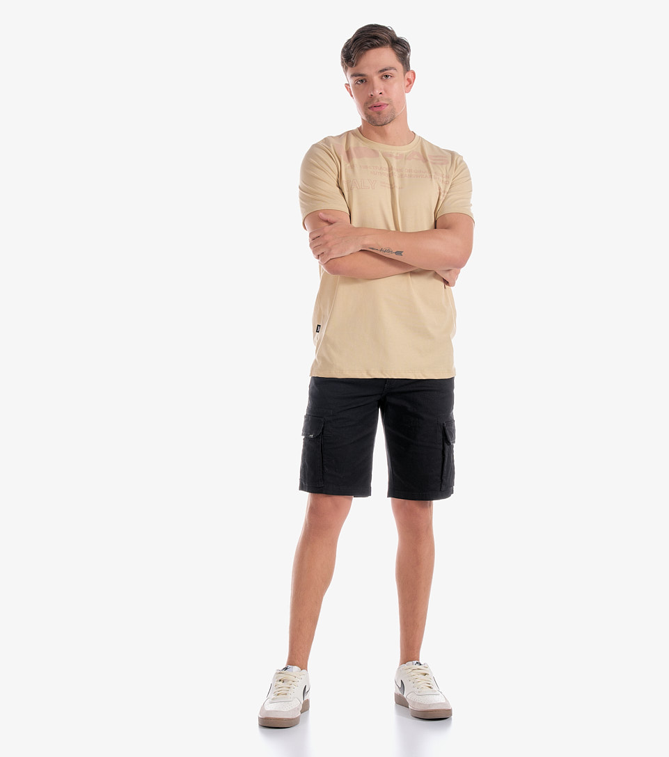 Lond Camiseta Slim Fit Masculina Gas 831212 BG