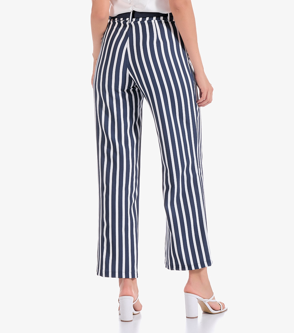 Pantalon Para Mujer Bota Recta A Rayas Salma Derek 831394 AZ