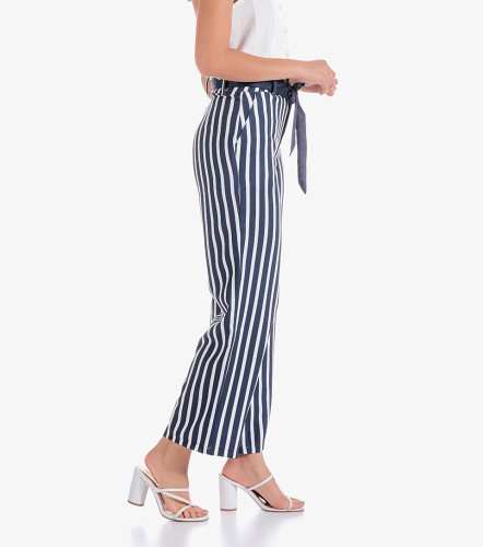 Pantalon Para Mujer Bota Recta A Rayas Salma DerekAZ